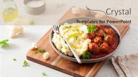  Presentation with keto - Amazing slides having keto-paleo-diet-lunch-mashed backdrop and a soft green colored foreground