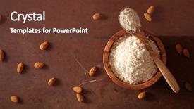  Presentation with gluten free - Colorful presentation enhanced with keto paleo gluten-free backdrop and a tawny brown colored foreground