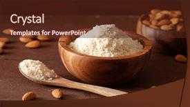  Presentation with free cooking - Colorful PPT theme enhanced with keto paleo gluten-free backdrop and a tawny brown colored foreground