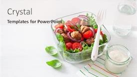  Presentation with keto - Cool new PPT theme with keto-paleo-lunch-box backdrop and a lemonade colored foreground