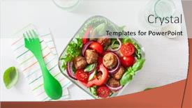  Presentation with keto - Slide set enhanced with keto-paleo-lunch-box background and a white colored foreground