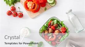  Presentation with lunch-box - Colorful presentation theme enhanced with keto-paleo-lunch-box backdrop and a white colored foreground