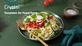  Presentation with keto - Amazing theme having keto-paleo-zoodles-bolognese-zucchini backdrop and a tawny brown colored foreground