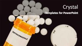  Presentation with medical pills - Slide set consisting of ketoconazole-rx-medical-pills background and a black colored foreground