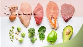  Presentation with ketogenic diet - Theme with ketogenic-diet-menu-on-white background and a lemonade colored foreground