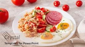  Presentation with ketogenic diet - Cool new slide set with ketogenic-paleo-diet-breakfast-cauliflower backdrop and a coral colored foreground