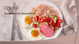  Presentation with ketogenic diet - Amazing presentation theme having ketogenic-paleo-diet-breakfast-cauliflower backdrop and a soft green colored foreground