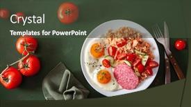  Presentation with ketogenic diet - Presentation theme having ketogenic-paleo-diet-breakfast-cauliflower background and a tawny brown colored foreground