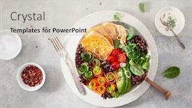  Presentation with ketogenic diet - Presentation design having ketogenic-paleo-diet-lunch-bowl background and a soft green colored foreground