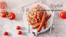  Presentation with ketogenic diet - Audience pleasing presentation theme consisting of ketogenic-paleo-diet-lunch-cauliflower backdrop and a lemonade colored foreground