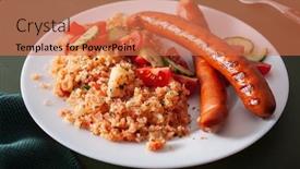  Presentation with ketogenic diet - Presentation featuring ketogenic-paleo-diet-lunch-cauliflower background and a coral colored foreground