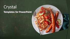  Presentation with ketogenic diet - Amazing theme having ketogenic-paleo-diet-lunch-cauliflower backdrop and a dark gray colored foreground