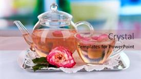  Presentation with tablecloth - Slides having china infrastructure - seoul city river background and a lemonade colored foreground.