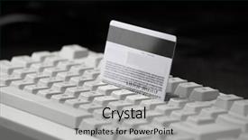 Presentation with creditcard - Amazing slides having key accounts sales - creditcard ready for payment backdrop and a  colored foreground