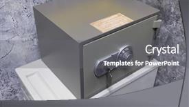  Presentation with combination lock - Presentation design with key and combination lock background and a gray colored foreground