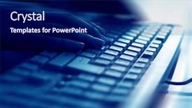  Presentation with unemployment unemployed hand cut word - PPT theme having key board - keyboard work hand background background and a navy blue colored foreground