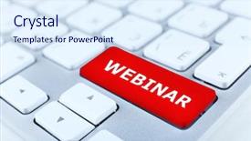  Presentation with keyboard - PPT layouts with key business skills - close up of webinar keyboard background and a sky blue colored foreground