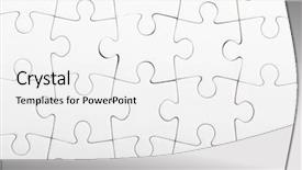  Presentation with puzzle pieces - Amazing PPT theme having key business skills - jigsaw puzzle with blank white backdrop and a white colored foreground