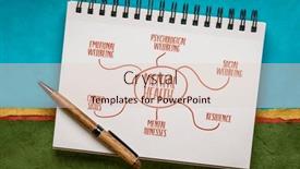  Presentation with mental-wellbeing - PPT theme with key-components-of-mental-health and a lemonade colored foreground