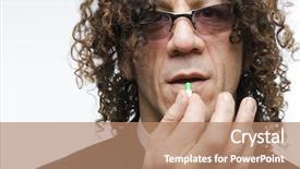  Presentation with mediterranean - Slide deck having key dependencies - cropped shot mediterranean man background and a coral colored foreground