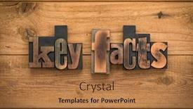  Presentation with wood rustic - PPT layouts with key-facts-phrase-written background and a coral colored foreground