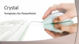  Presentation with hand touching finger digital - Cool new theme with key individual - shot of human hand touching backdrop and a white colored foreground