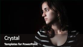  Presentation with beautiful young woman getting face - Theme enhanced with key issues - beautiful hispanic young woman background and a black colored foreground