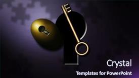  Presentation with keyhole - Cool new PPT theme with key keyhole and nest egg backdrop and a wine colored foreground
