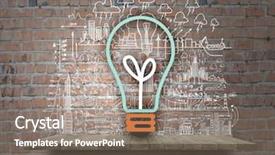  Presentation with light bulb - Amazing presentation having key leadership - conceptual image of light bulb backdrop and a gray colored foreground