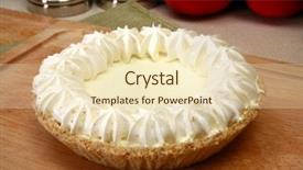  Presentation with lime - Cool new presentation design with key lime pie in kicthen backdrop and a  colored foreground