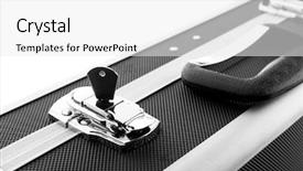  Presentation with monarch butterfly isolated on white - Colorful PPT layouts enhanced with key lock - metal briefcase isolated on white backdrop and a  colored foreground