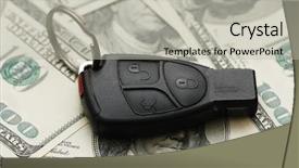  Presentation with satellite remote sensing and sig - PPT theme having key money - car remote over the hundred background and a light gray colored foreground