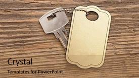  Presentation with key to success - Slides having key of my success background and a coral colored foreground