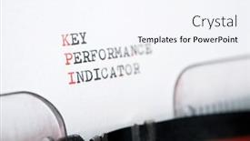  Presentation with key performance - Amazing slides having key-performance-indicator-phrase-written backdrop and a sky blue colored foreground