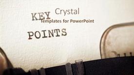  Presentation with points - Colorful presentation theme enhanced with key-points-phrase-written backdrop and a cream colored foreground