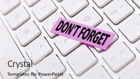  Presentation with forget - Presentation design with key priority - dont forget background and a light gray colored foreground