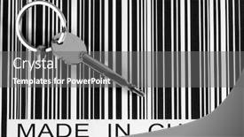  Presentation with china - Amazing presentation having key-to-business-in-china backdrop and a gray colored foreground