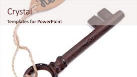  Presentation with business concepts photo - Audience pleasing slide set consisting of key to health conceptual photo backdrop and a lemonade colored foreground