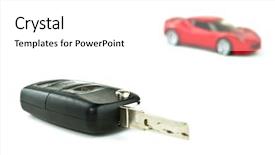  Presentation with mighty mississippi in new orleans - PPT theme with key to new car isolated background and a white colored foreground