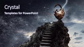  Presentation with steps success investment - Slide set consisting of key to success achieving background and a wine colored foreground