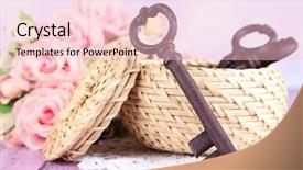  Presentation with happiness - Audience pleasing PPT theme consisting of key to success and happiness backdrop and a lemonade colored foreground