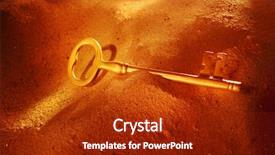  Presentation with sand - Colorful presentation enhanced with key to success in sand backdrop and a crimson colored foreground