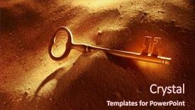  Presentation with skeleton - PPT theme enhanced with key to success background and a wine colored foreground