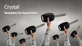  Presentation with success - Slide set having key to success background and a  colored foreground