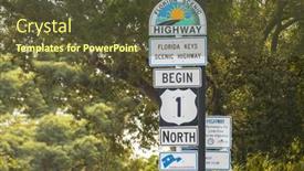  Presentation with route - Theme consisting of key-west-florida-october-17 background and a tawny brown colored foreground