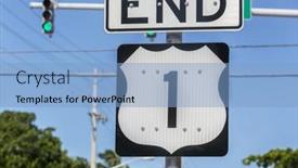  Presentation with route - Slide set consisting of key-west-florida-october-17 background and a light blue colored foreground