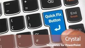  Presentation with technical service - Slides consisting of key with a magic quick background and a coral colored foreground