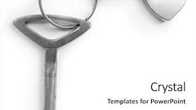  Presentation with treasure - Audience pleasing theme consisting of key with heart trinket isolated backdrop and a  colored foreground