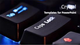  Presentation with lock key - Theme having keyboard-key-caps-lock-macro background and a wine colored foreground