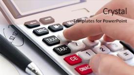  Presentation with tax income - Slides featuring keyboard report enter button - typing numbers for income tax background and a  colored foreground